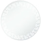 Bathroom Mirror Silver Glass 31.5 in Diameter Lights