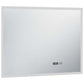 Bathroom Mirror Silver Glass, Aluminum 31.5 x 23.6 in Lights