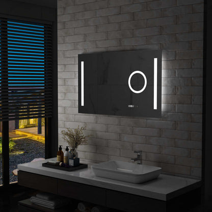 Bathroom Mirror Silver Glass 39.4 x 23.6 in Bathroom Mirror