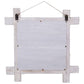 Mirror White Reclaimed wood, Glass 27.6 x 27.6 in