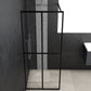 Walk-in Shower Screen Clear Tempered Glass 55.1"x76.8"
