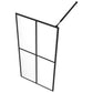 Walk-in Shower Screen Clear Tempered Glass 55.1"x76.8"