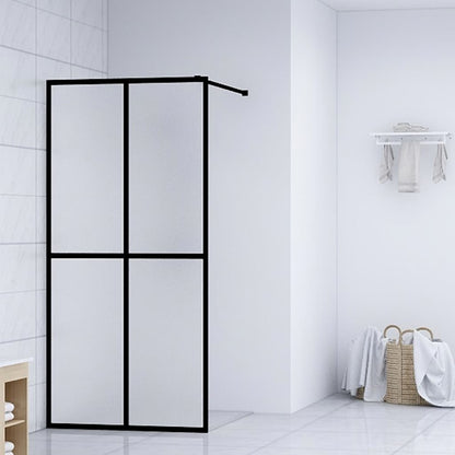 Walk-in Shower Screen Frosted Tempered Glass 31.5"x76.8"