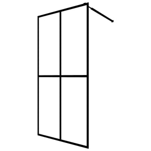 Walk-in Shower Screen Frosted Tempered Glass 55.1"x76.8"