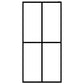 Walk-in Shower Screen Frosted Tempered Glass 55.1"x76.8"