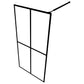 Walk-in Shower Screen Frosted Tempered Glass 55.1"x76.8"