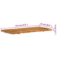 Bathroom Vanity Top Solid Acacia Wood 44.9"x20.5"x1.6"