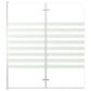 Bath Enclosure 47.2x55.1" Tempered Glass Stripe