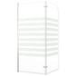 Bath Enclosure 47.2x55.1" Tempered Glass Stripe