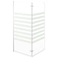 Bath Enclosure 47.2x55.1" Tempered Glass Stripe