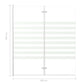 Bath Enclosure 47.2x55.1" Tempered Glass Stripe