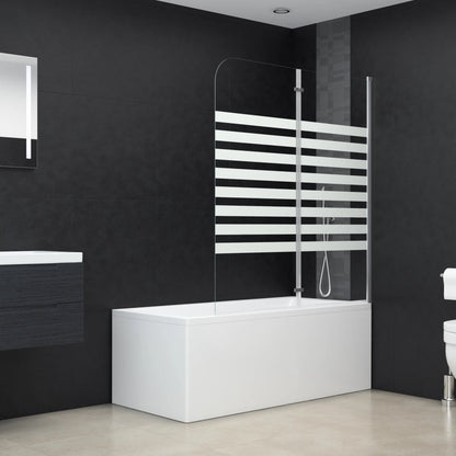Bath Enclosure 47.2x55.1" Tempered Glass Stripe