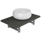 Bathroom Furniture Set Gray Engineered wood Compact Modern