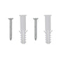 Wall Mirror Set of 2 Transparent Glass 19.7 in