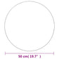 Wall Mirror Set of 2 Transparent Glass 19.7 in