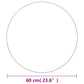 Wall Mirror Set of 2 Transparent Glass 23.6 in Minimalistic