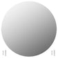 Wall Mirror Set of 2 Transparent Glass 27.6 in diameter