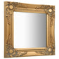 Wall Mirror Gold Wood, glass, engineered wood 15.7x15.7 in