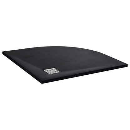 Shower Tray SMC Black 35.4x35.4"