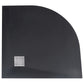 Shower Tray SMC Black 35.4x35.4"