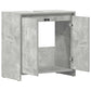 Bathroom Cabinet Concrete Gray Engineered Wood 23.6x13.0x24.0 in