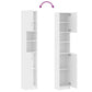 Bathroom Cabinet White Engineered Wood Tall Bathroom Cabinet