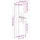 Bathroom Cabinet White Engineered Wood Tall Bathroom Cabinet