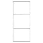 Walk-in Shower Wall with Whole Frosted ESG Glass 45.3"x76.8"