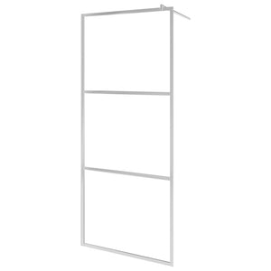 Walk-in Shower Wall with Whole Frosted ESG Glass 55.1"x76.8"