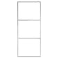 Walk-in Shower Wall with Whole Frosted ESG Glass 55.1"x76.8"