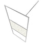 Walk-in Shower Wall ESG Glass with Stone Design 55.1"x76.8"
