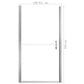 Shower Door Tempered Glass 35.8"x76.8"