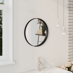 Wall Mirror Decorative Inlays Round Modern Minimalistic