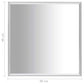Mirror Silver Glass, PVC 15.7 x 15.7 in Minimalistic Mirror