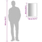 Mirror Silver Glass, PVC 23.6 x 15.7 in Durable Mirror