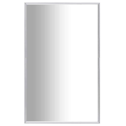Bedroom Mirror Silver Glass, PVC 27.6 x 19.7 in Minimalistic