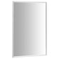 Bedroom Mirror Silver Glass, PVC 27.6 x 19.7 in Minimalistic