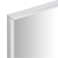 Bedroom Mirror Silver Glass, PVC 27.6 x 19.7 in Minimalistic