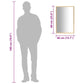 Mirror Gold Glass, PVC Medium Minimalistic Mirror Rectangular