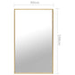 Mirror Gold Glass, PVC 39.4 x 23.6 in Minimalistic Mirror