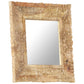 Mirror Natural mango wood color Solid mango wood 19.7x19.7 in