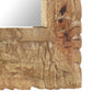 Mirror Natural mango wood color Solid mango wood 19.7x19.7 in