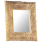 Mirror Natural mango wood color Solid mango wood 19.7x19.7 in