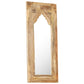 Mirror Natural Wood Solid Mango Wood, Glass 19.7 x 1.2 x 43.3 in
