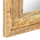 Mirror Natural Wood Solid Mango Wood, Glass 19.7 x 1.2 x 43.3 in