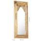 Mirror Natural Wood Solid Mango Wood, Glass 19.7 x 1.2 x 43.3 in