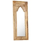 Mirror Natural Wood Solid Mango Wood, Glass 19.7 x 1.2 x 43.3 in