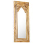 Mirror Natural Wood Solid Mango Wood, Glass 19.7 x 1.2 x 43.3 in