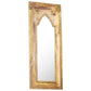 Mirror Natural Wood Solid Mango Wood, Glass 19.7 x 1.2 x 43.3 in