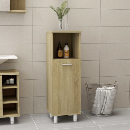 Bathroom Cabinet Sonoma oak Engineered wood Small